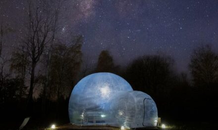 Romantické ubytování v bubble hotelu Skyhome