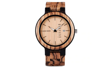 Dřevěné hodinky Bobo Bird s datumovkou